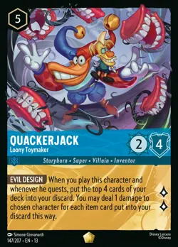Quackerjack - Loony Toymaker - Attack of the Vine 147/207 - Regular Nonfoil - Image 1