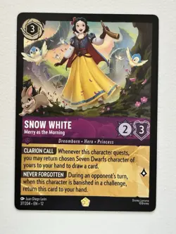 Snow White - Merry as the Morning 37/204 Wilds Unknown Regular - Image 1