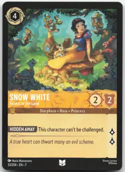 Snow White - Fairest in the Land 33/204 Uncommon Archazia's Island Lorcana NM - Image 1