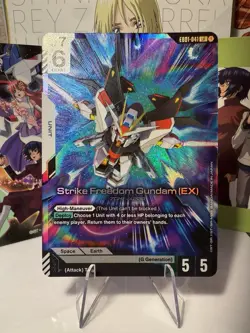 Strike Freedom Gundam EX Foil - EB01-041 NM - Gundam TCG Card Game - Image 1