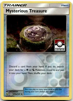Mysterious Treasure 113a/131 Pokemon League Stamp Pokemon Card Reverse Holo NM - Image 1