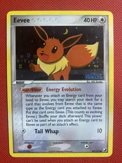 Eevee 55/115 Unseen Forces Reverse Holo Pokemon Card TCG Stamp - Image 2