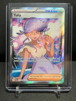 Tulip 244/182 Full Art Ultra Rare Pokemon 2023 Paradox Rift NM - Image 1