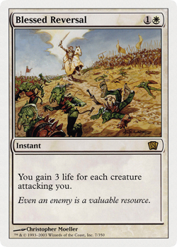 Blessed Reversal #7 (MP) 8th Edition 8ED Magic MTG - Image 1