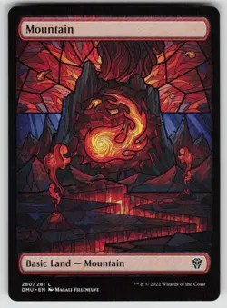 Mountain (Showcase) 280 Land Dominaria United Magic: The Gathering Near Mint - Image 1