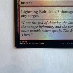 MTG Marvel Thor Lightning Bolt 0806 Uncommon FOIL Instant Red - Image 3