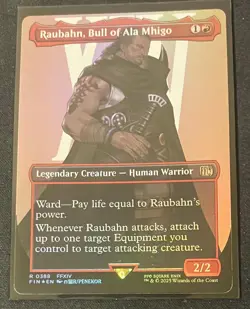 Raubahn, Bull of Ala Mhigo Borderless 388 FINAL FANTASY Magic The Gathering Foil - Image 1
