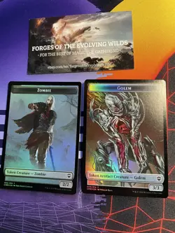 Zombie / Golem Foil Token - Commander Legends - CMR - Image 1