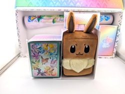 Prismatic Evolutions SPC Play Mat, Eevee Deck Box, Card Sleeves -NO PACKS, PROMO - Image 2