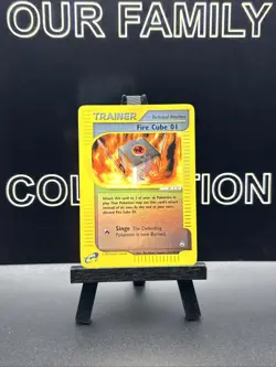 Fire Cube 01 122/147 Reverse Holo Aquapolis 2002 Pokemon TCG - Image 1