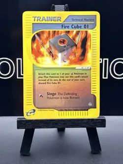 Fire Cube 01 122/147 Reverse Holo Aquapolis 2002 Pokemon TCG - Image 2