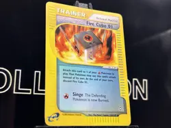 Fire Cube 01 122/147 Reverse Holo Aquapolis 2002 Pokemon TCG - Image 4