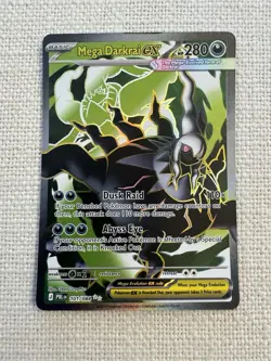 Mega Darkrai ex 101/084 Pitch Black Ultra Rare Pokemon READ DESCRIPTION LP - Image 1