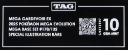 2025 Pokemon Mega Evolution 178/132 Mega Gardevoir EX SIR TAG 10 (976) - Image 3