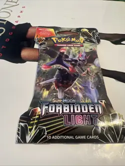 Pokemon TCG: Sun & Moon Forbidden Light Sleeved Booster Pack New Factory Sealed - Image 1