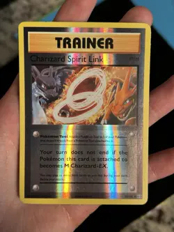 POKEMON CHARIZARD SPIRIT LINK 75/108 REVERSE HOLO XY EVOLUTIONS MP - Image 1