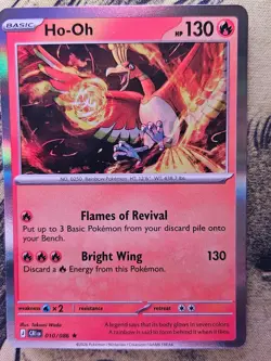 Ho-Oh 010/086 Rare Chaos Rising Pokemon Holo Near Mint - Image 1