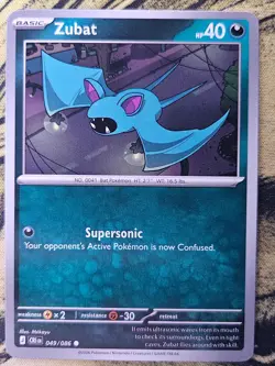 Zubat 049/086 Common Chaos Rising Pokemon Near Mint - Image 1