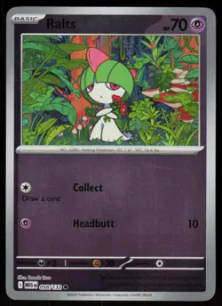 Ralts 058/132 Common Mega Evolution Pokemon Reverse Holo Near Mint - Image 1
