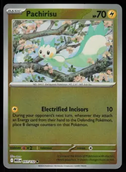 Pachirisu 051/132 Common Mega Evolution Pokemon Reverse Holo Near Mint - Image 1