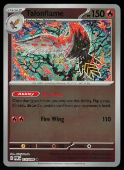 Talonflame 014/088 Uncommon Perfect Order Pokemon Reverse Holo Near Mint - Image 1