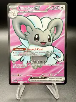 Pokemon TCG Cinccino EX 105/086 Full Art Ultra Rare Holo Chaos Rising - Image 1