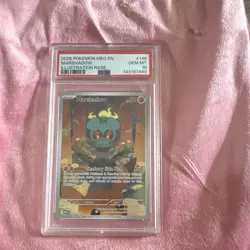 Pokemon TCG 2025 Pokemon MEG Marshadow 146/132 PSA 10 IR Holo EN - Image 1