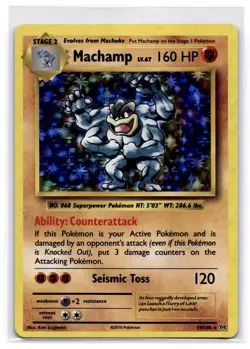 MACHAMP 59/108 HOLO RARE EVOLUTIONS POKEMON NEAR MINT - Image 1