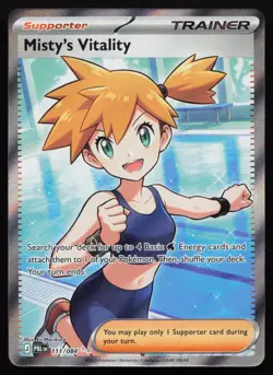 Misty's Vitality 111/084 Pitch Black POKEMON NM 2026 - Image 1