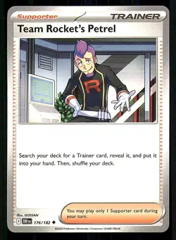 TEAM ROCKET'S PETREL 176/182 UNCOMMON DESTINED RIVALS POKEMON NEAR MINT - Image 1