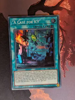 YUGIOH "A Case For K9" JUSH-EN040 Super Rare - Image 1