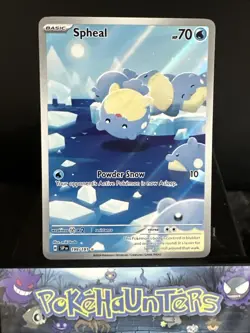 Pokemon Card Spheal 199/191 Surging Sparks Illustration Rare NM - Image 1