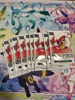 10 One Piece Card Game Round 1 Collab Promo Packs Sealed ENGLISH - Image 1