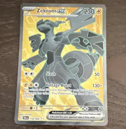 Pokemon Company Zekrom EX 158/086 Sv: Black Bolt Ultra Rare Holo Full Art 230 - Image 1