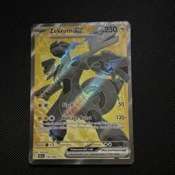 Pokemon Zekrom Ex Sv: Black Bolt Ultra Rare Full Art Holo Basic 158/086 230HP - Image 1