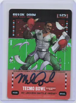 Quick Draw MIKE QUICK Brawl On-Card Auto | 2026 Bo Jackson Battle Arena Tecmo - Image 1