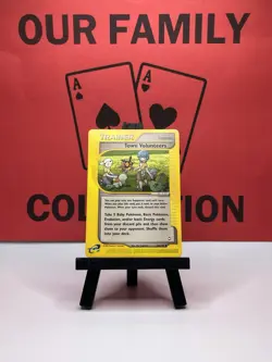 Town Volunteers 136/147 Aquapolis E Reader Regular 2002 Pokemon Card - Image 1
