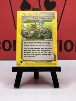 Town Volunteers 136/147 Aquapolis E Reader Regular 2002 Pokemon Card - Image 2