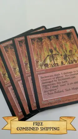 4x Incinerate Ice Age Regular - Image 1