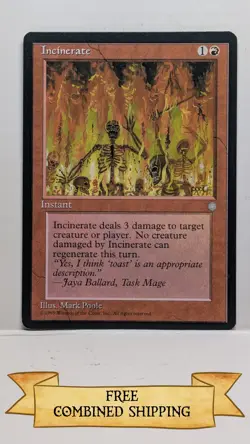 4x Incinerate Ice Age Regular - Image 4