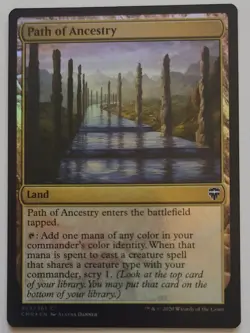 MTG Path of Ancestry LP - Commander Legends CMR Foil Common Land Regular - Image 1
