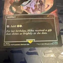 Wizards MTG Sol Ring 1604 Secret Lair Drop Rare Foil English 2024 Alt Art Miku - Image 3
