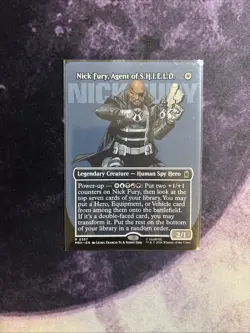 MTG Nick Fury, Agent of SHIELD Borderless - Marvel Super Heroes + Bonus Foils - Image 3