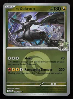 N's Zekrom (Energy Symbol Pattern) 155/217 Ascended Heroes REVERSE HOLO NM - Image 1