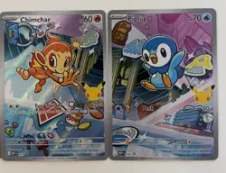 Pokemon First Partner Collection Series 1 Sinnoh Set Turtwig, Chimchar & Piplup - Image 3