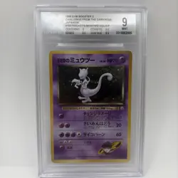1999 Pokemon Japanese Gym 2 Rocket’s Mewtwo #150 Holo BGS 9 pop 65 - Image 1