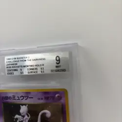 1999 Pokemon Japanese Gym 2 Rocket’s Mewtwo #150 Holo BGS 9 pop 65 - Image 2