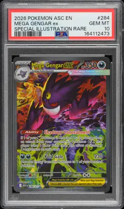 2026 POKEMON ASC EN-ASCENDED HEROES #284 MEGA GENGAR EX PSA 10 - Image 1