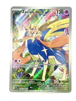 Zacian 100/094 Illustration Rare Phantasmal Flames Pokemon Holo Near Mint - Image 1