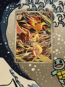 Ethan's Typhlosion 190/182 Illustration Rare Pokemon Destined Rivals Holo NM - Image 1